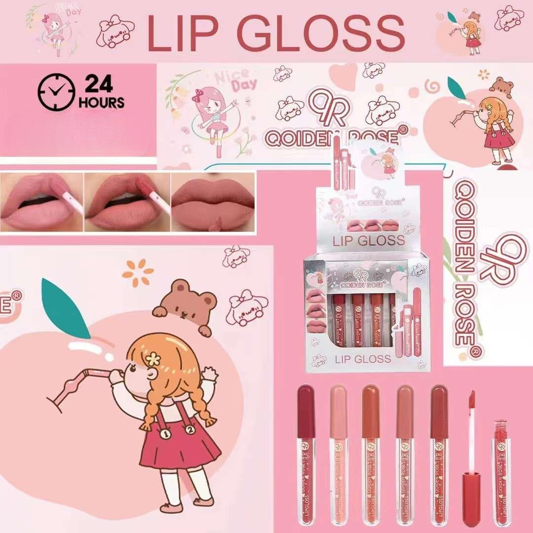 6 Pcs Nude Lip Gloss