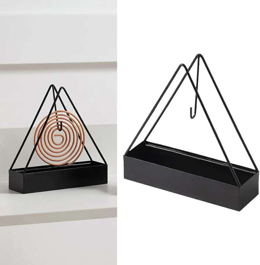 Mosquito Coil Holder Incense Burner Decorative Ornament Craft  Triangle (Only black)