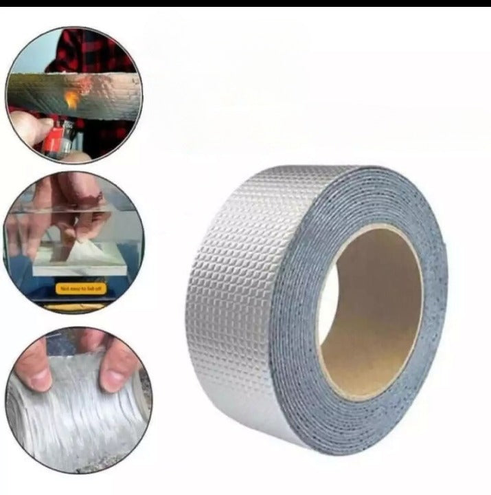 Silver Waterproof Tape Adhesive Duct Tape For Repair Roof (Size: 1 Meter)