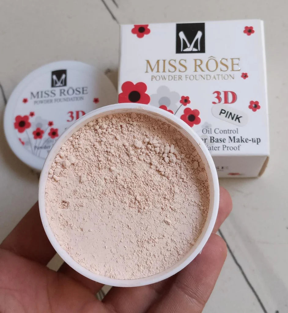 Miss Rose – Foundation Base Loose Powder 3d – Oil Control Waterproof