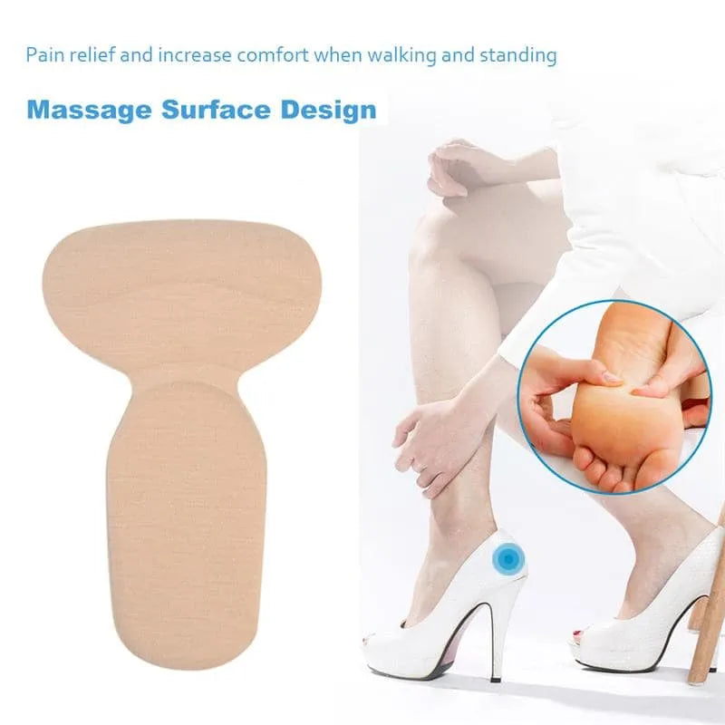 T shape high heel grip for foot support | Heel Cushion Pads T Shape Heel Sticker Tape Arch Support Insoles High Heeled Shoes Patches Foot Care Protector