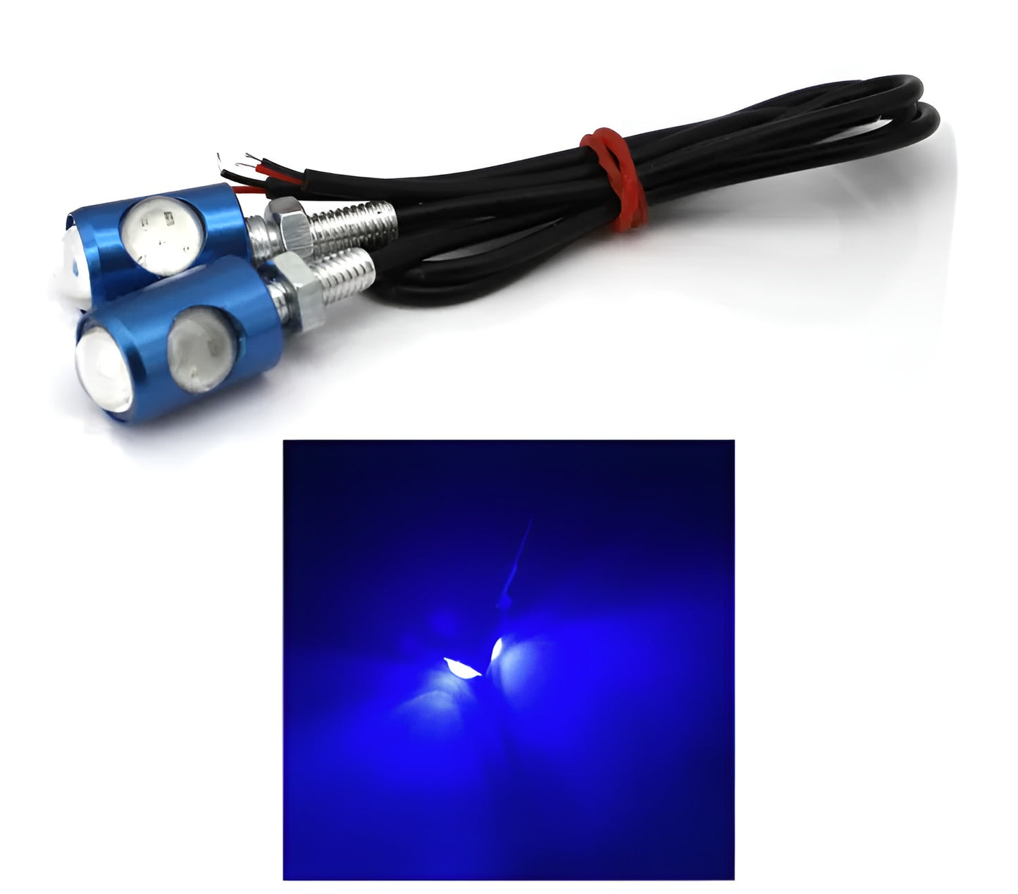 Mini LED 1 pair 2 indicator Motorcycle Side Mini LED indicator light Super Bright LED