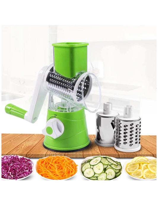 Manual Vegetable Cutter Slicer Multifunctional Round Slicer Gadget Multifunction Kitchen Gadget Food Processor Blender Cutter( random color )