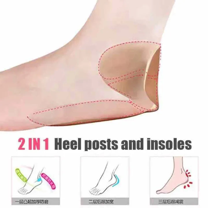 T shape high heel grip for foot support | Heel Cushion Pads T Shape Heel Sticker Tape Arch Support Insoles High Heeled Shoes Patches Foot Care Protector