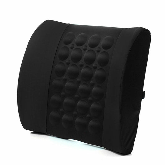 Car Seat Back Relief Lumbar Pain Back Support Pillow Headrest Waist Safety Chair Cushion For Auto Vehicle(black color )