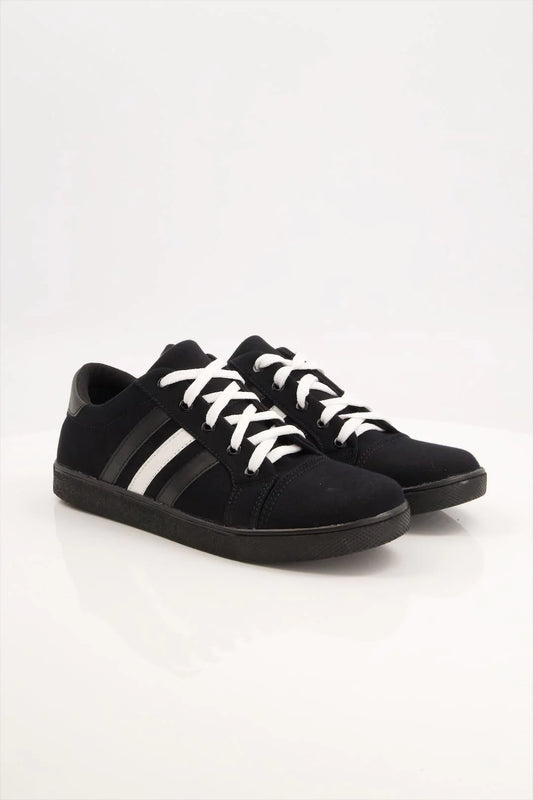 Black Camel Stripes Sneakers – 555   ( (555) - Sneakers - 39-44)