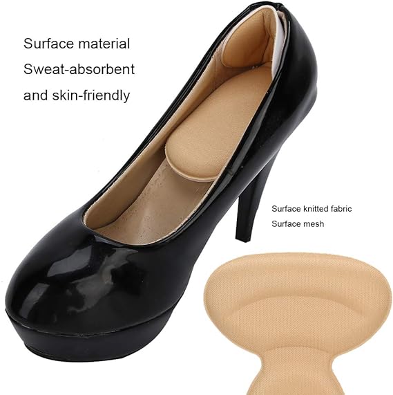 T shape high heel grip for foot support | Heel Cushion Pads T Shape Heel Sticker Tape Arch Support Insoles High Heeled Shoes Patches Foot Care Protector