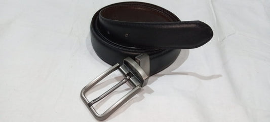 Buffalo Black Leather Plane Belt