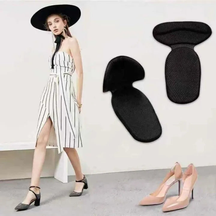 T shape high heel grip for foot support | Heel Cushion Pads T Shape Heel Sticker Tape Arch Support Insoles High Heeled Shoes Patches Foot Care Protector