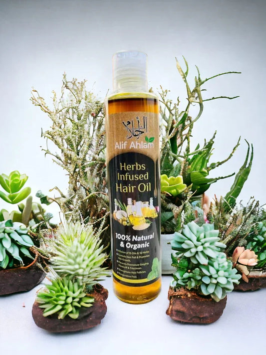 Alif Ahlam Herbs Infused Hair Oil – 200ml