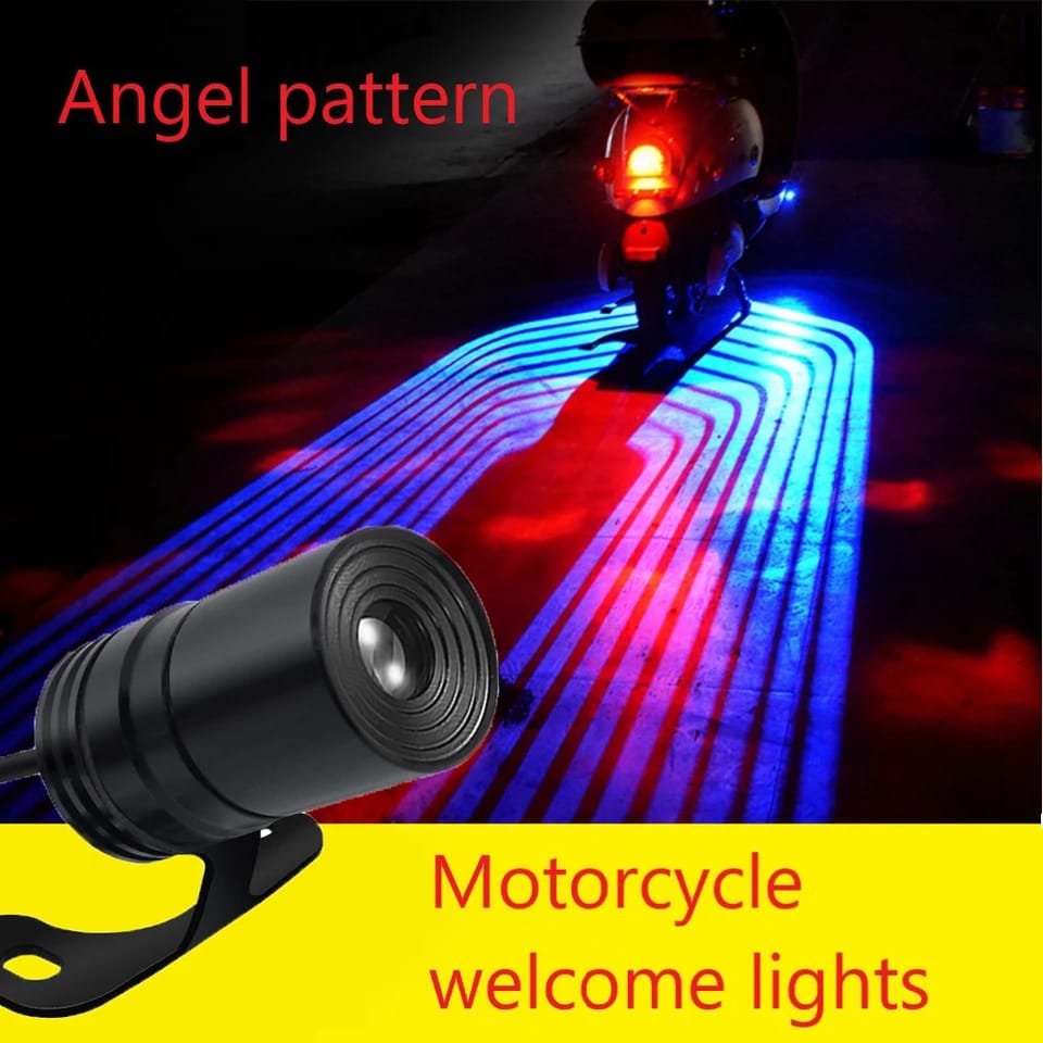 2PCS Motorcycle &amp; Car Welcome Light Door Courtesy Lights With Projector   Led Carpet Underglow For Car Motorcycle Light and car