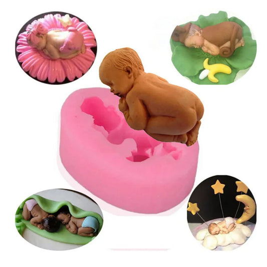 Silicon Sleeping Baby Mold