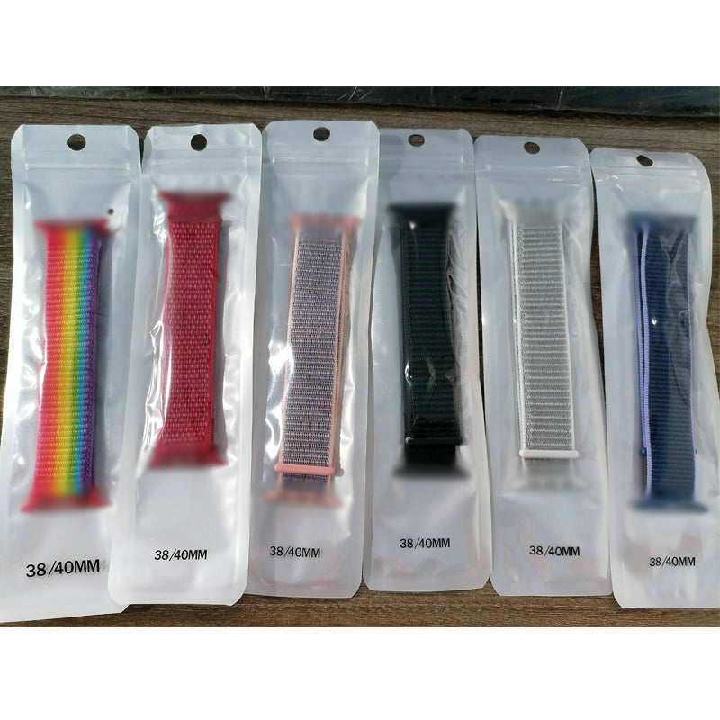 Apple Nylon Watch Strap (Random Color &amp; Design)