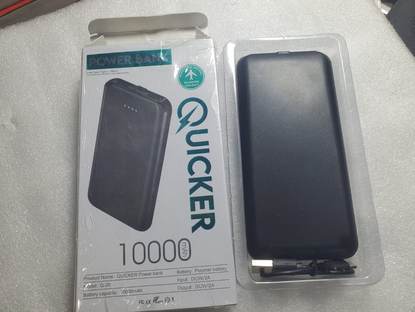 Quickar Power bank 10,000 mah