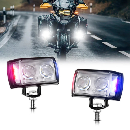 LED Work Light Driving Fog Light Red Blue Auxiliary Hi/Lo beam White Amber Spotlight Universal for ATV SUV for all bikes/car/trucks/jeep