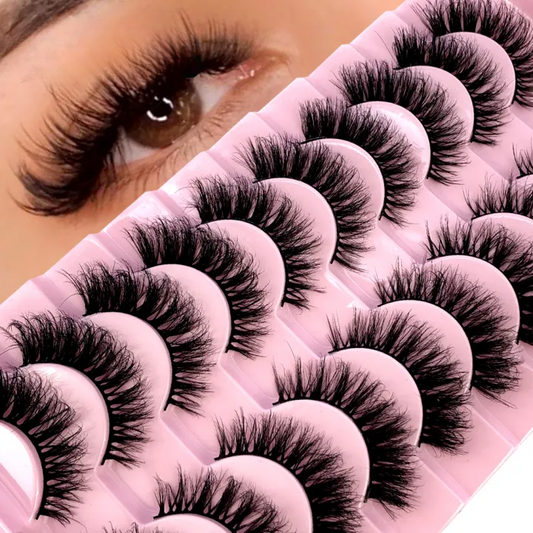 M38 3D False Eyelashes Fake Eyelashes Dramatic Messy Mink for girls &amp; women