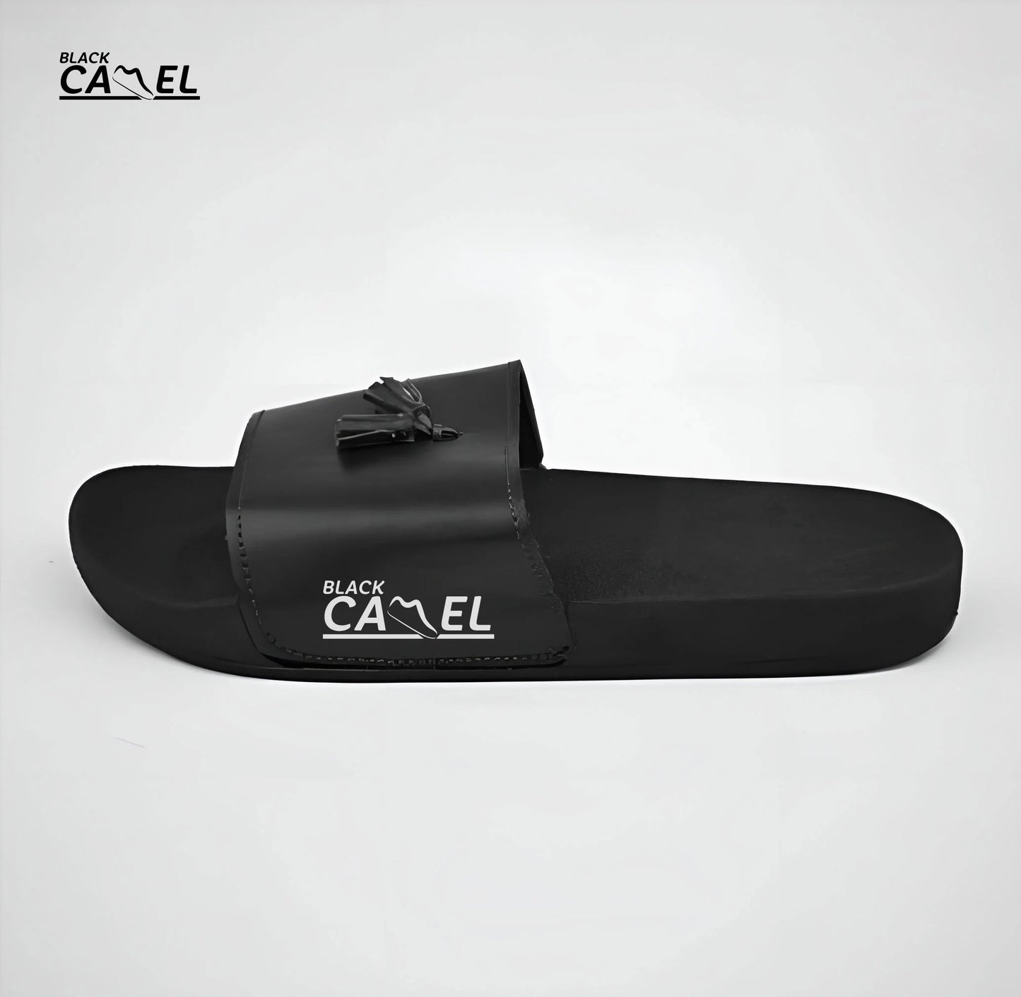 Black Camel Tassel Slide Slipper for men (Tassel-Black/Brown -39-44)