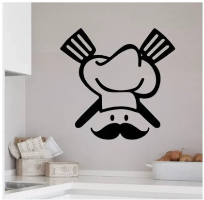 9 Different Piece Kitchenwares Wall Stickers Decorative Sticker | 12x12 inch each sticker