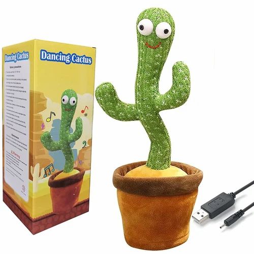 Dancing Cactus Talking Toy Tree Cactus Plush  toy for children, kids or toddlers with box