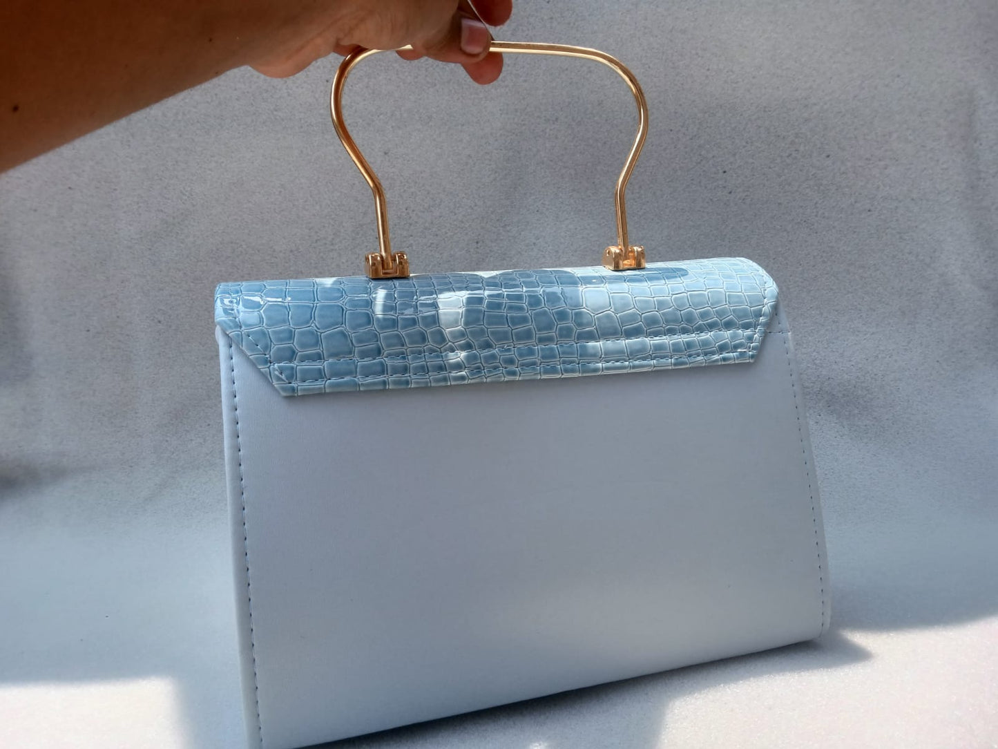 Stylish Hand Bag with Top Handle And Long Strap