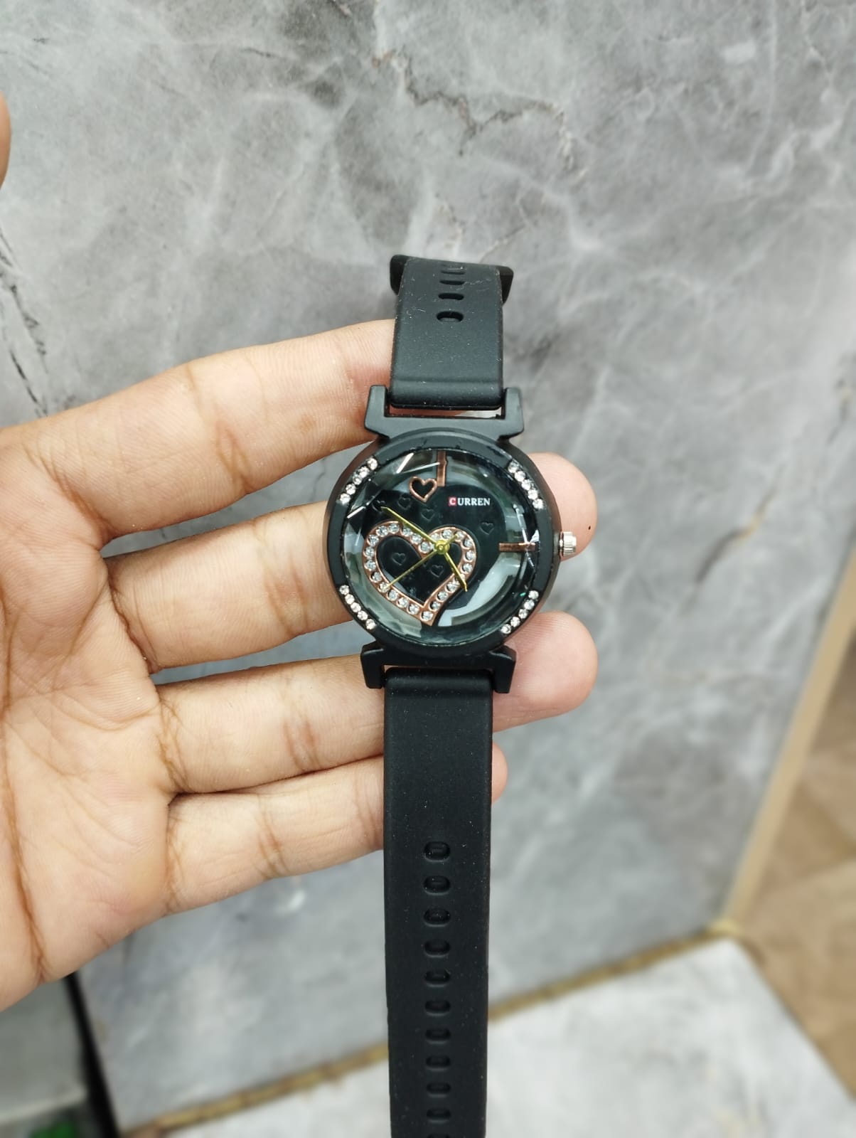 Curren Rubbar Belt Ladies Watch Model Heart - Without Box