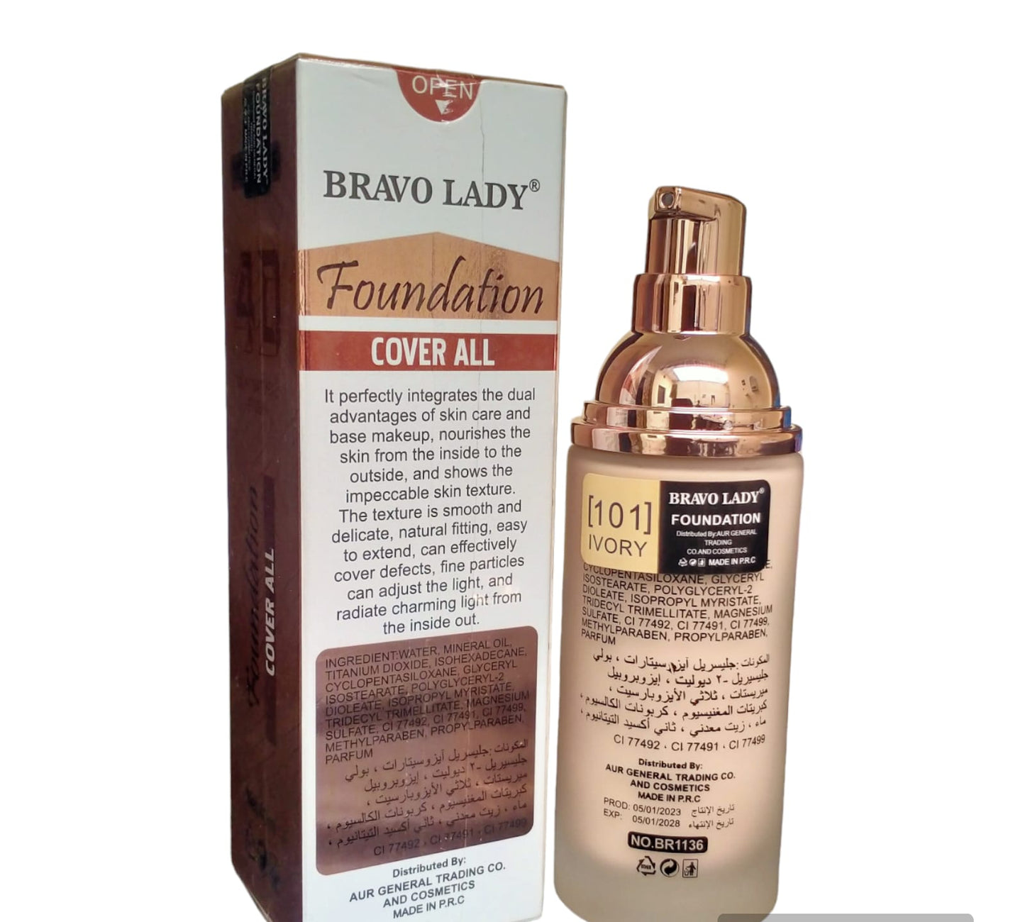 Bravo Lady Foundation Long Lasting &amp; Waterproof