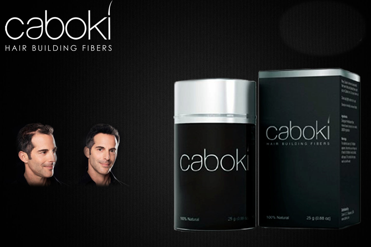 Caboki Hair Building Fibers  25g | Black | Dark Brown Hair building fibers  adds volume to thin hair