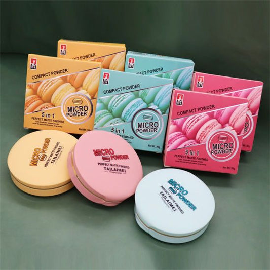 Compact powder Soft Smooth Matte Finished Long Lasting Powder (Random Color)