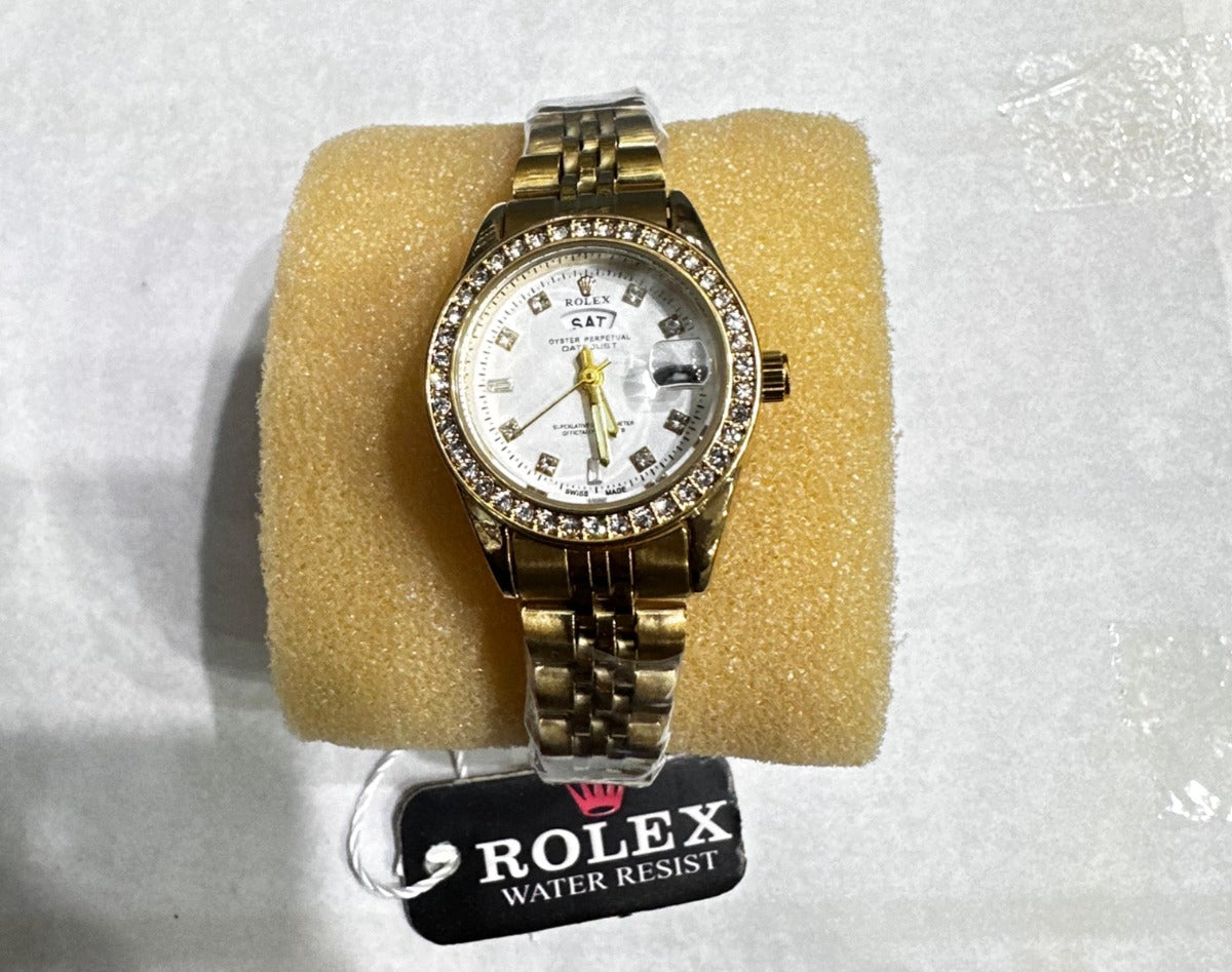 AA1 ROLEX DATE WORKING STAINLESS STEEL CHAIN