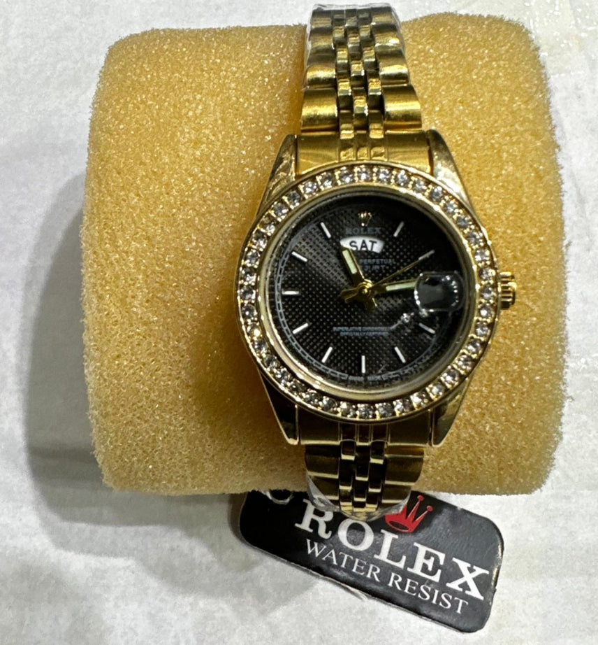 AA1 ROLEX DATE WORKING STAINLESS STEEL CHAIN