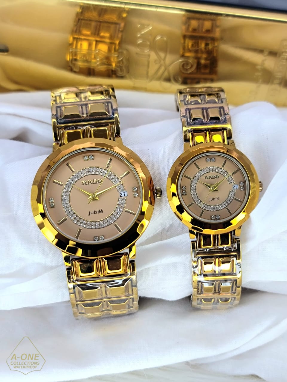 Aa1 two tone rado jubile couple  Watch Date Just Steel Chain