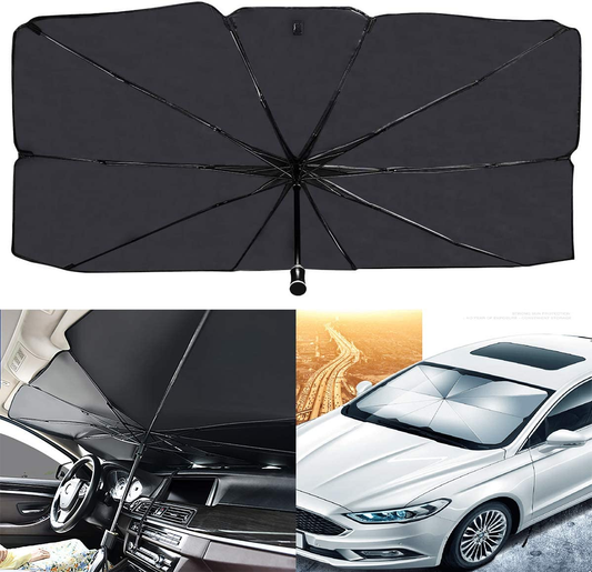 Foldable Car Windshield Umbrellas, Car Windshield Sun Shade Umbrella for Front Windows, Suitable for Windshields of Various Car Models