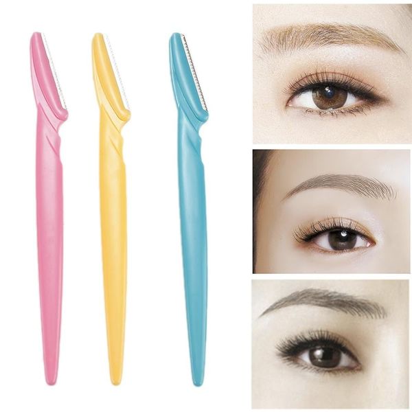 Tinkle Eyebrow Razor 3 Pack, Eyebrow Face Hair Removal &amp; Shaper (random color)